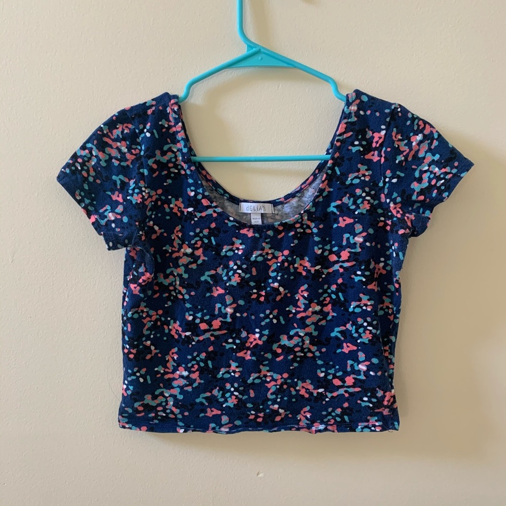 Delia’s Multicolored Crop Top Size M